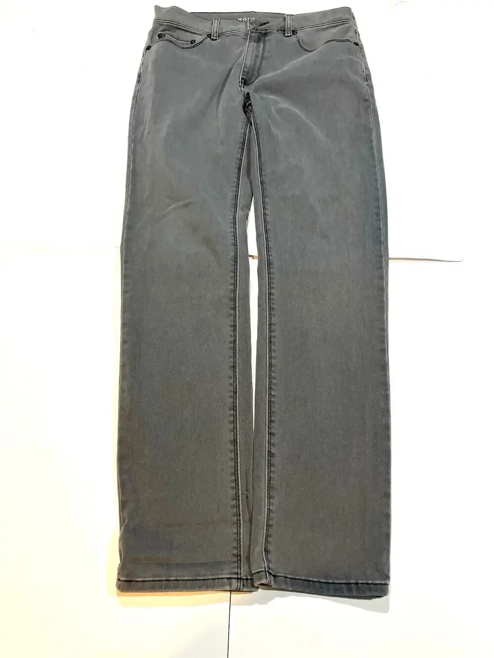 Mott And Bow Slim Straight Jeans Mens 30x32 (Fits 29x30) Gray Stretch Denim